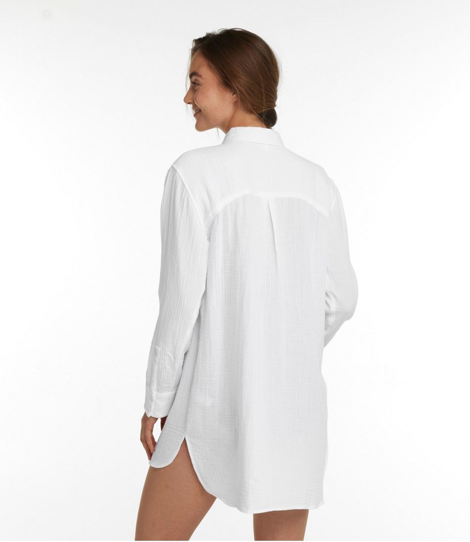 L.L.Bean Women's Cloud Gauze Cover-Up Shirt CLOTHING|SALE