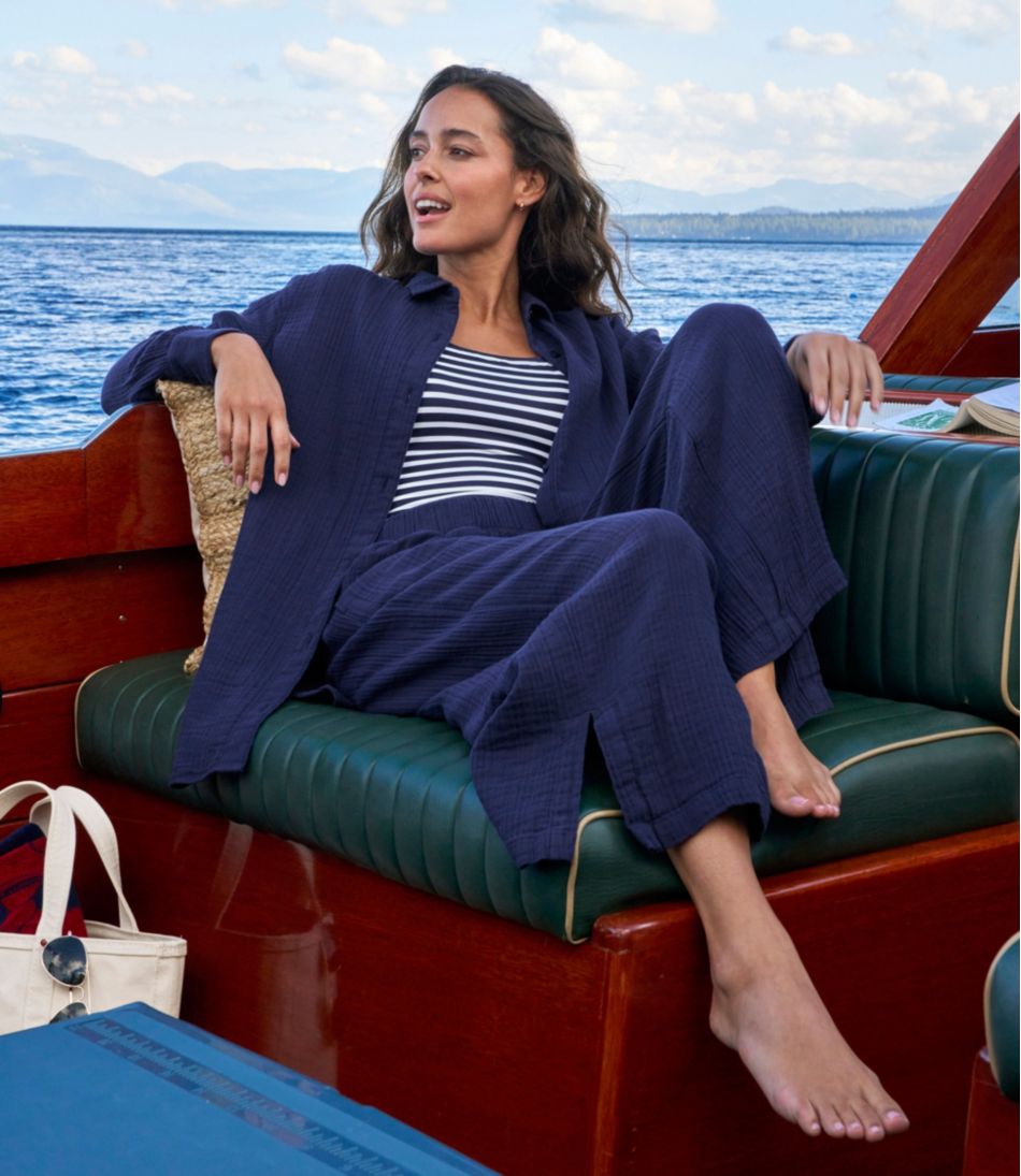 L.L.Bean Women's Cloud Gauze Cover-Up Shirt CLOTHING|SALE