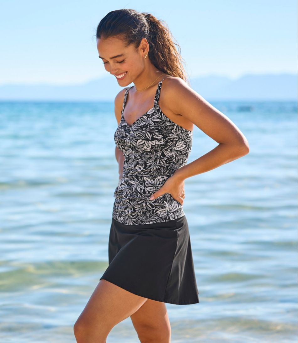 L.L.Bean Women's Shaping Swimwear, Tankini Top Print CLOTHING|SALE