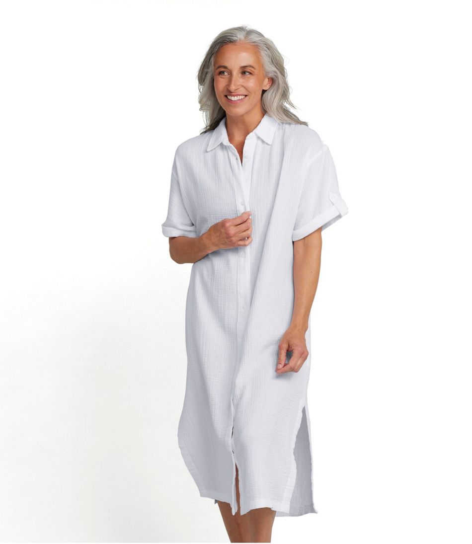 L.L.Bean Women's Cloud Gauze Midi Dress CLOTHING|SALE