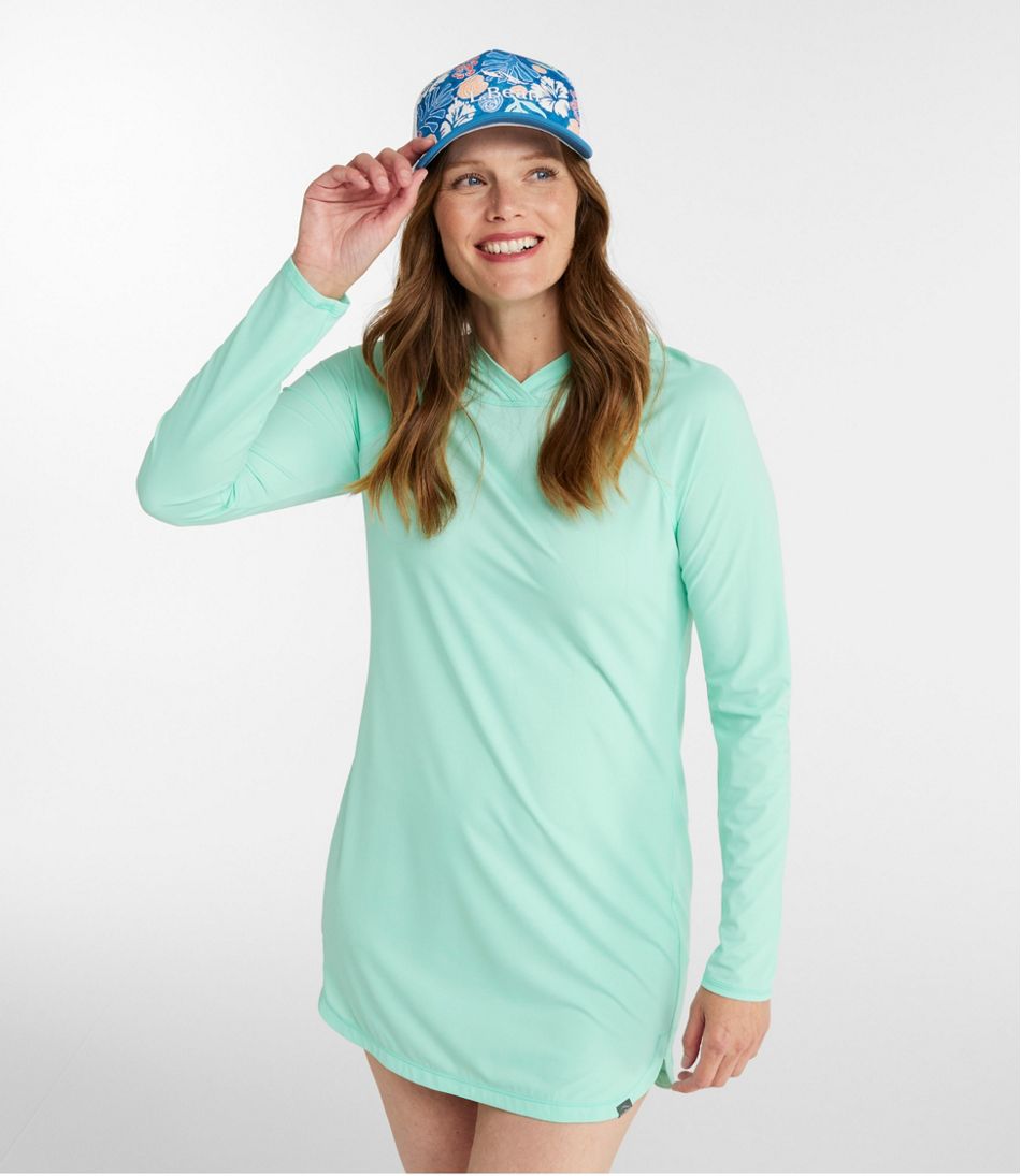 L.L.Bean Women's SunSmart® UPF 50+ Sun Shirt, Hooded Tunic CLOTHING