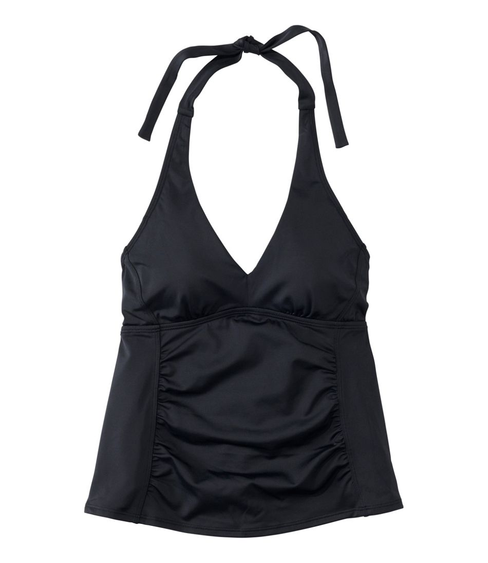 L.L.Bean Women's BeanSport Swimwear, Halter Tankini Top CLOTHING