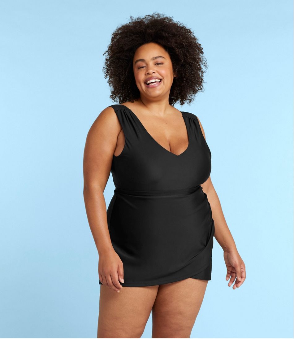 L.L.Bean Women's Summersalt The Ruched Swim Skirt CLOTHING