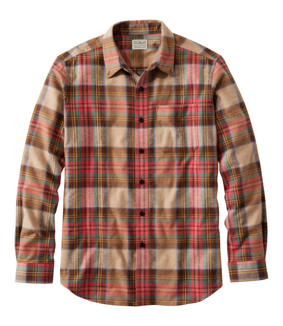 L.L.Bean Men's Scotch Plaid Flannel Shirt, Traditional Fit CLOTHING|SALE