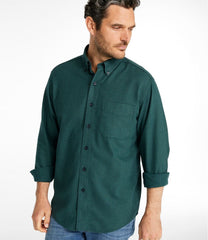 L.L.Bean Men's Wicked Good Flannel Shirt, Traditional Fit, Houndstooth CLOTHING