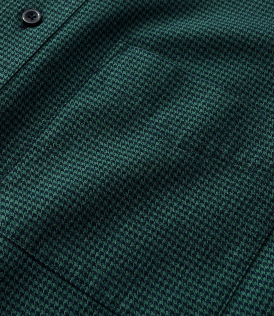 L.L.Bean Men's Wicked Good Flannel Shirt, Traditional Fit, Houndstooth CLOTHING