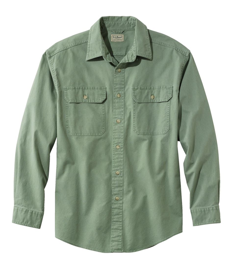 L.L.Bean Men's Sunwashed Canvas Shirt, Traditional Fit CLOTHING|SALE