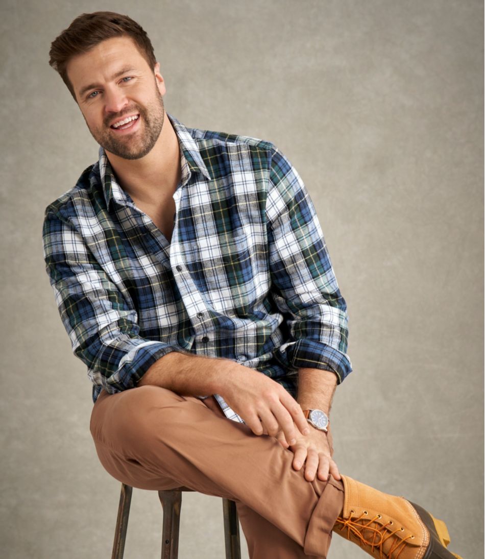 L.L.Bean Men's Scotch Plaid Flannel Shirt, Slightly Fitted CLOTHING|SALE