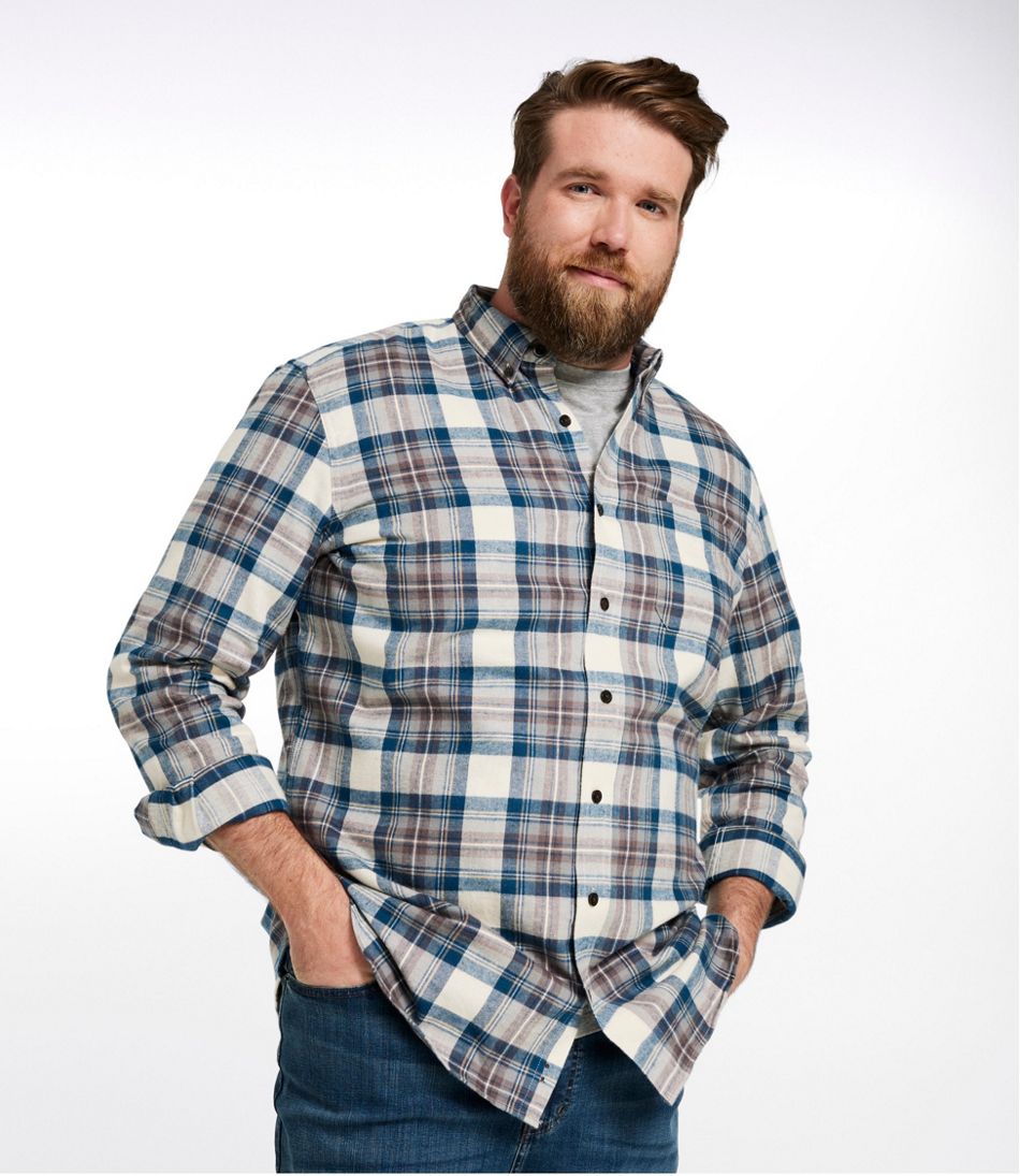 L.L.Bean Men's Scotch Plaid Flannel Shirt, Slightly Fitted CLOTHING|SALE