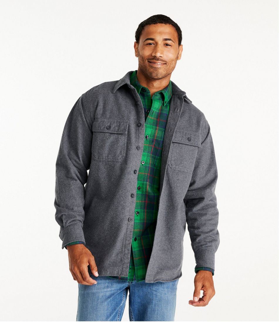 L.L.Bean Men's Chamois Shirt, Traditional Fit CLOTHING