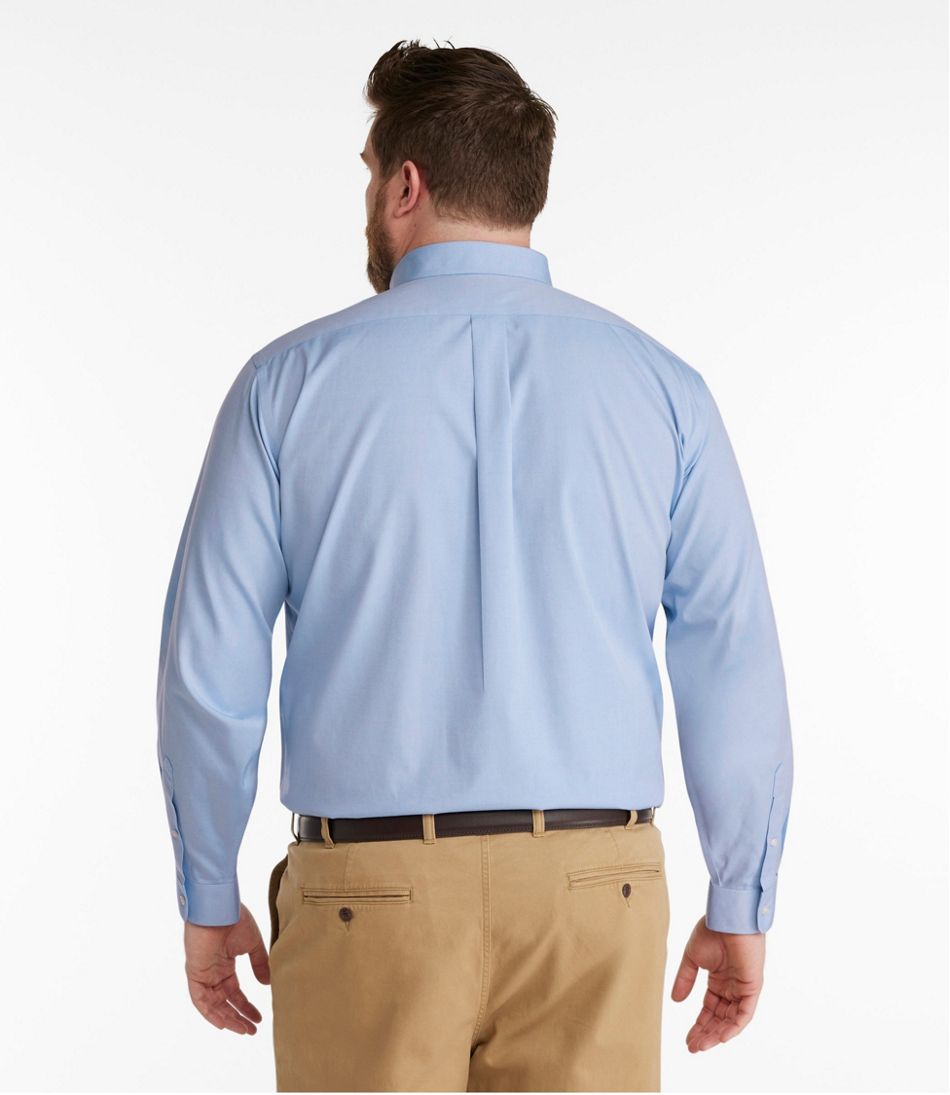 L.L.Bean Men's Wrinkle-Free Pinpoint Oxford Cloth Shirt, Traditional Fit CLOTHING