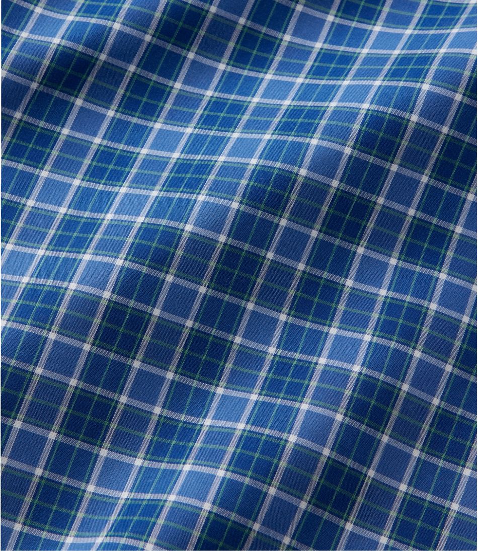 L.L.Bean Men's Wrinkle-Free Kennebunk Sport Shirt, Slightly Fitted Check CLOTHING