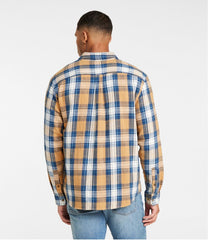 L.L.Bean Men's 1912 Field Flannel Shirt, Slightly Fitted Untucked Fit, Plaid CLOTHING|SALE