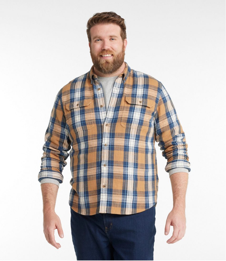 L.L.Bean Men's 1912 Field Flannel Shirt, Slightly Fitted Untucked Fit, Plaid CLOTHING|SALE