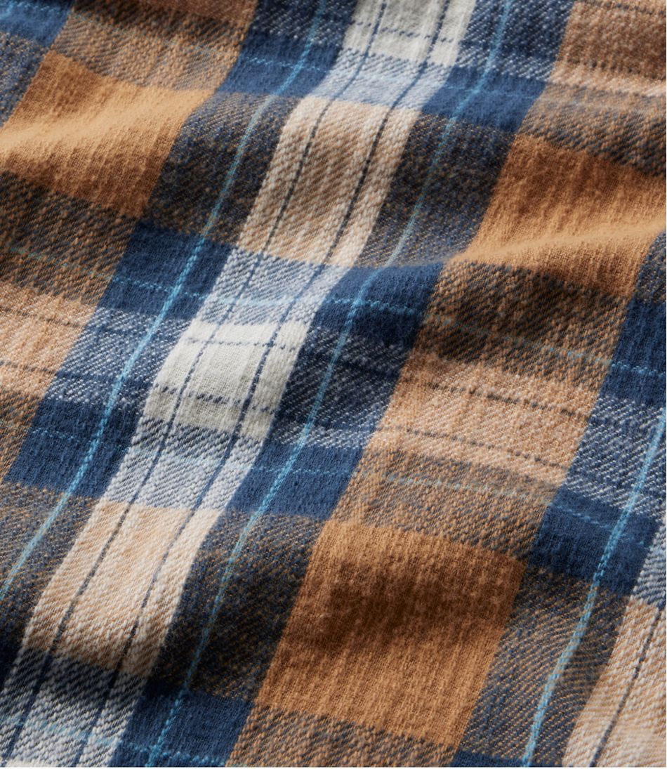 L.L.Bean Men's 1912 Field Flannel Shirt, Slightly Fitted Untucked Fit, Plaid CLOTHING|SALE