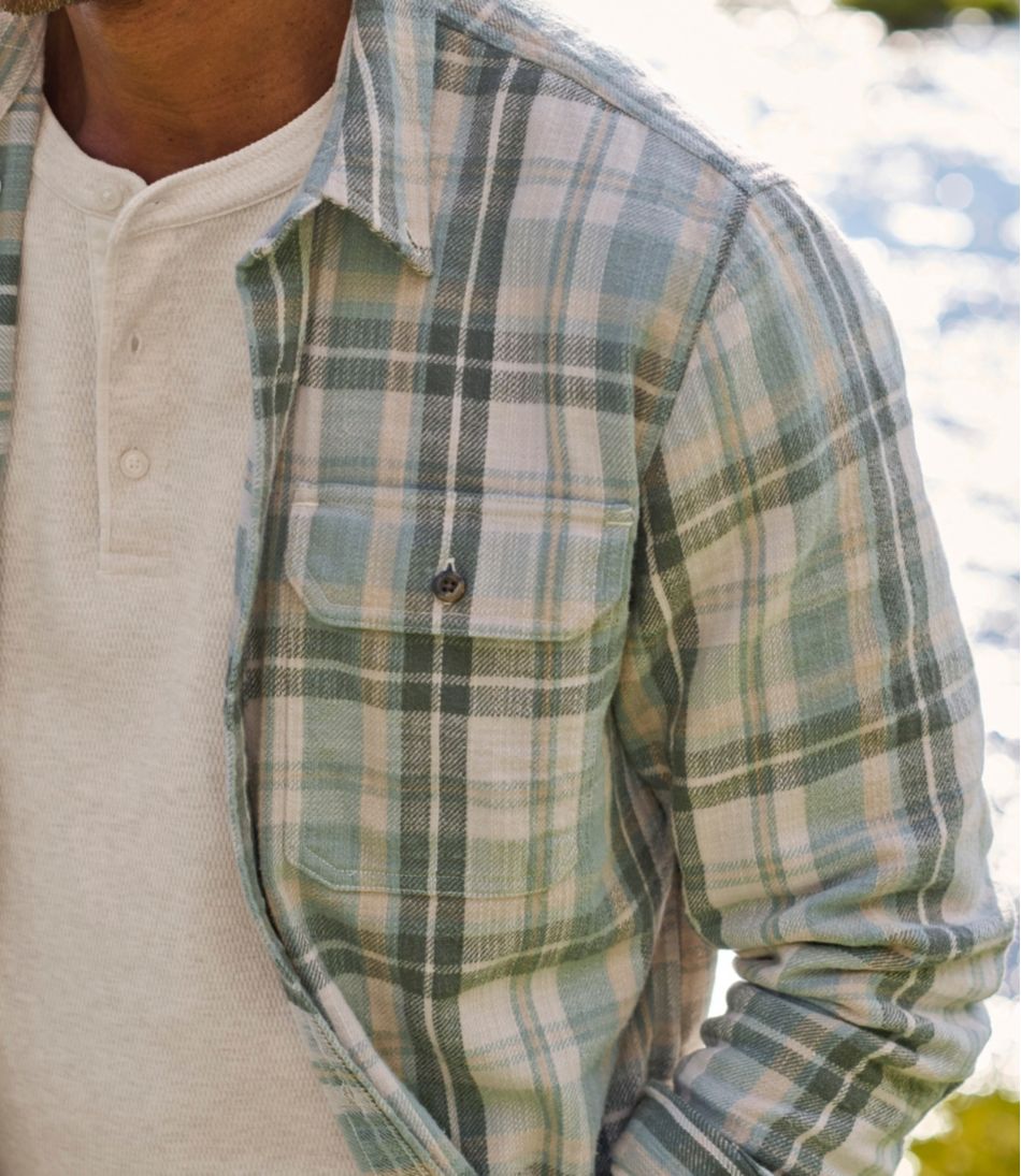 L.L.Bean Men's 1912 Field Flannel Shirt, Slightly Fitted Untucked Fit, Plaid CLOTHING|SALE