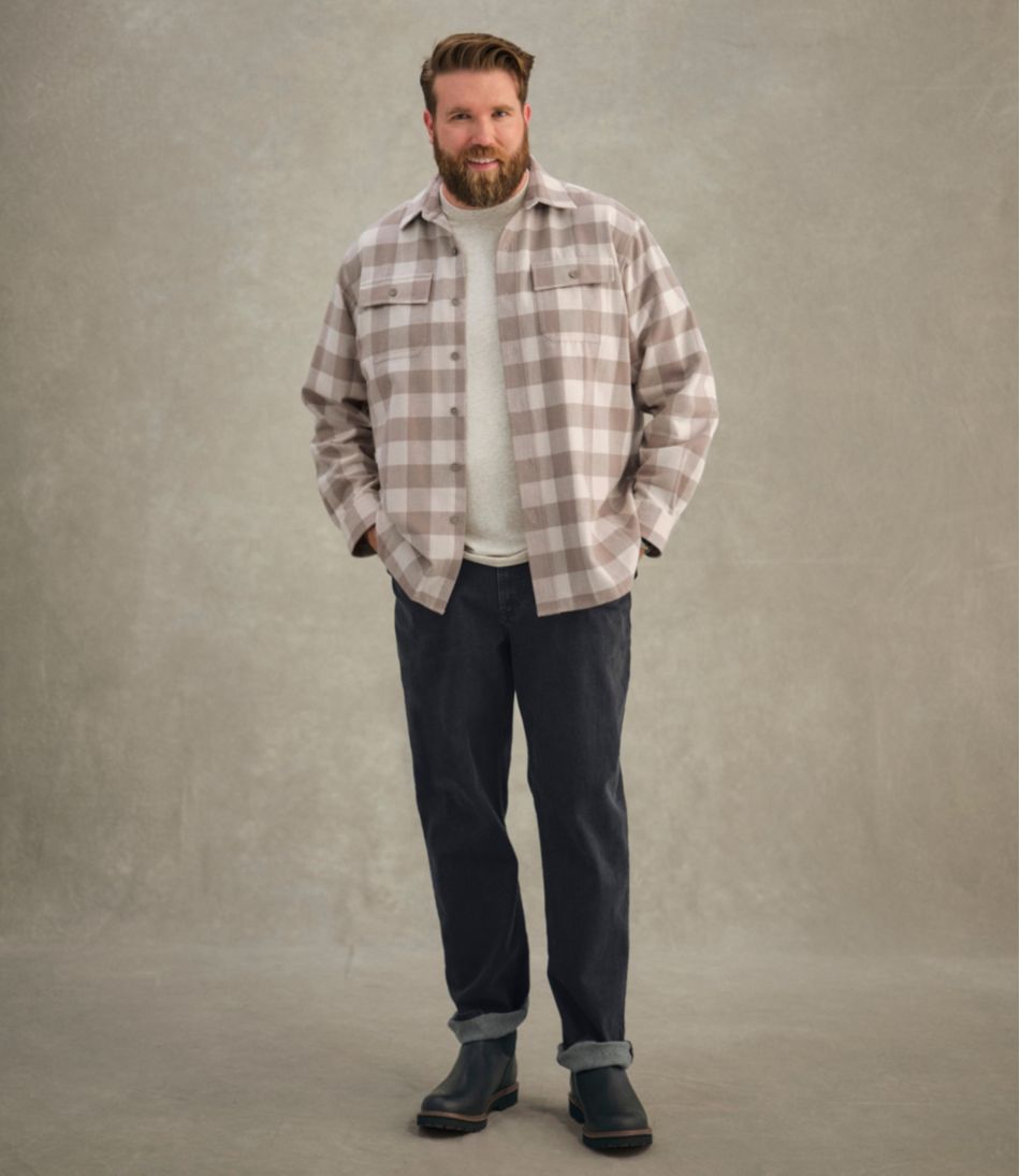 L.L.Bean Men's Chamois Shirt, Traditional Fit, Plaid CLOTHING|SALE