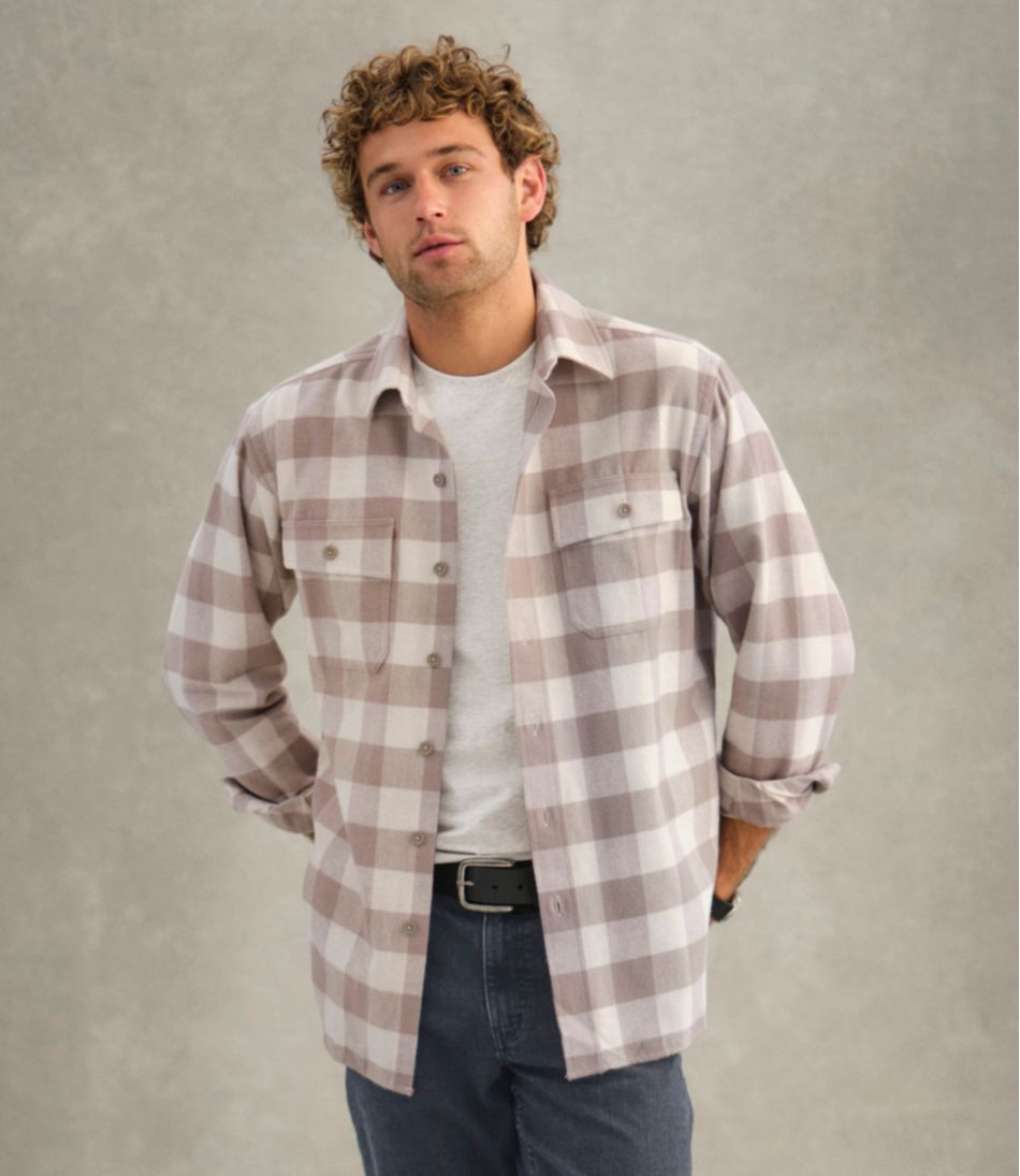 L.L.Bean Men's Chamois Shirt, Traditional Fit, Plaid CLOTHING|SALE
