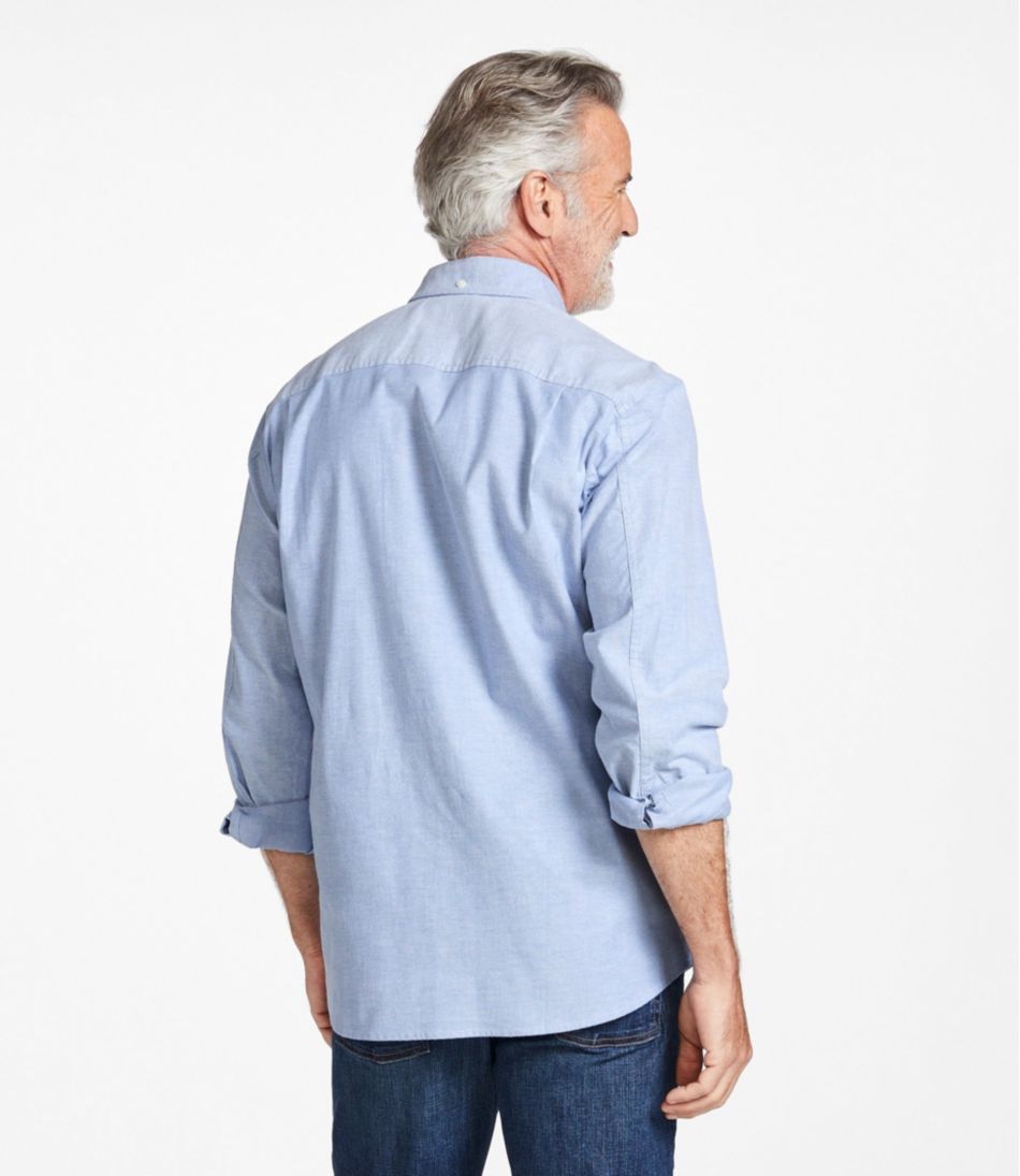 L.L.Bean Men's Comfort Stretch® Oxford Shirt, Traditional Untucked Fit CLOTHING|SALE