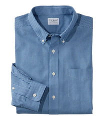 L.L.Bean Men's Wrinkle-Free Pinpoint Oxford Cloth Shirt, Traditional Fit Tattersall CLOTHING|SALE