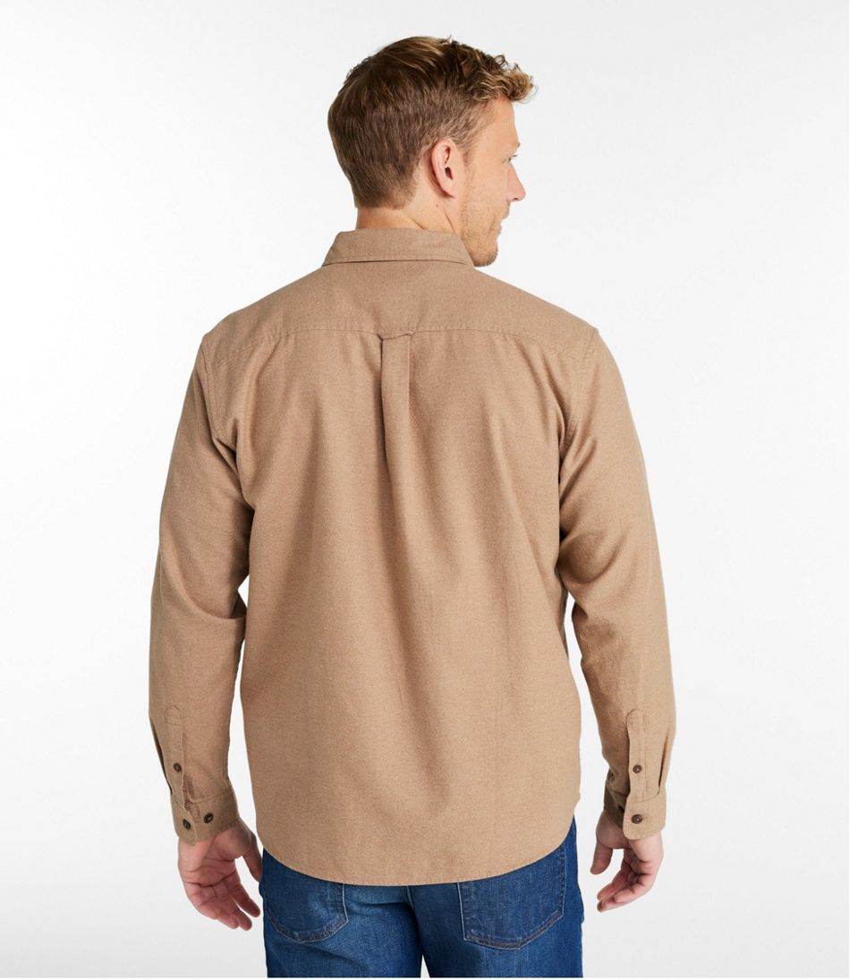 L.L.Bean Men's Brushed Jaspé Twill Shirt, Traditional Untucked Fit CLOTHING