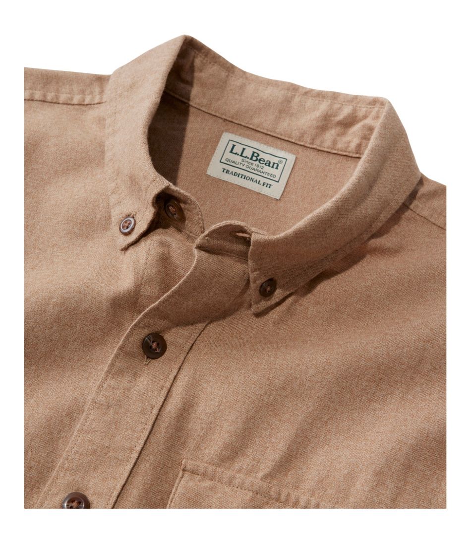 L.L.Bean Men's Brushed Jaspé Twill Shirt, Traditional Untucked Fit CLOTHING