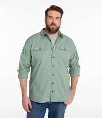 L.L.Bean Men's Riverton Ripstop Shirt, Long-Sleeve, Traditional Untucked Fit CLOTHING