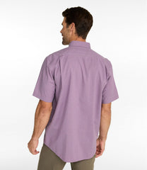 L.L.Bean Men's Wrinkle-Free Kennebunk Sport Shirt, Traditional Fit Short-Sleeve Check CLOTHING|SALE