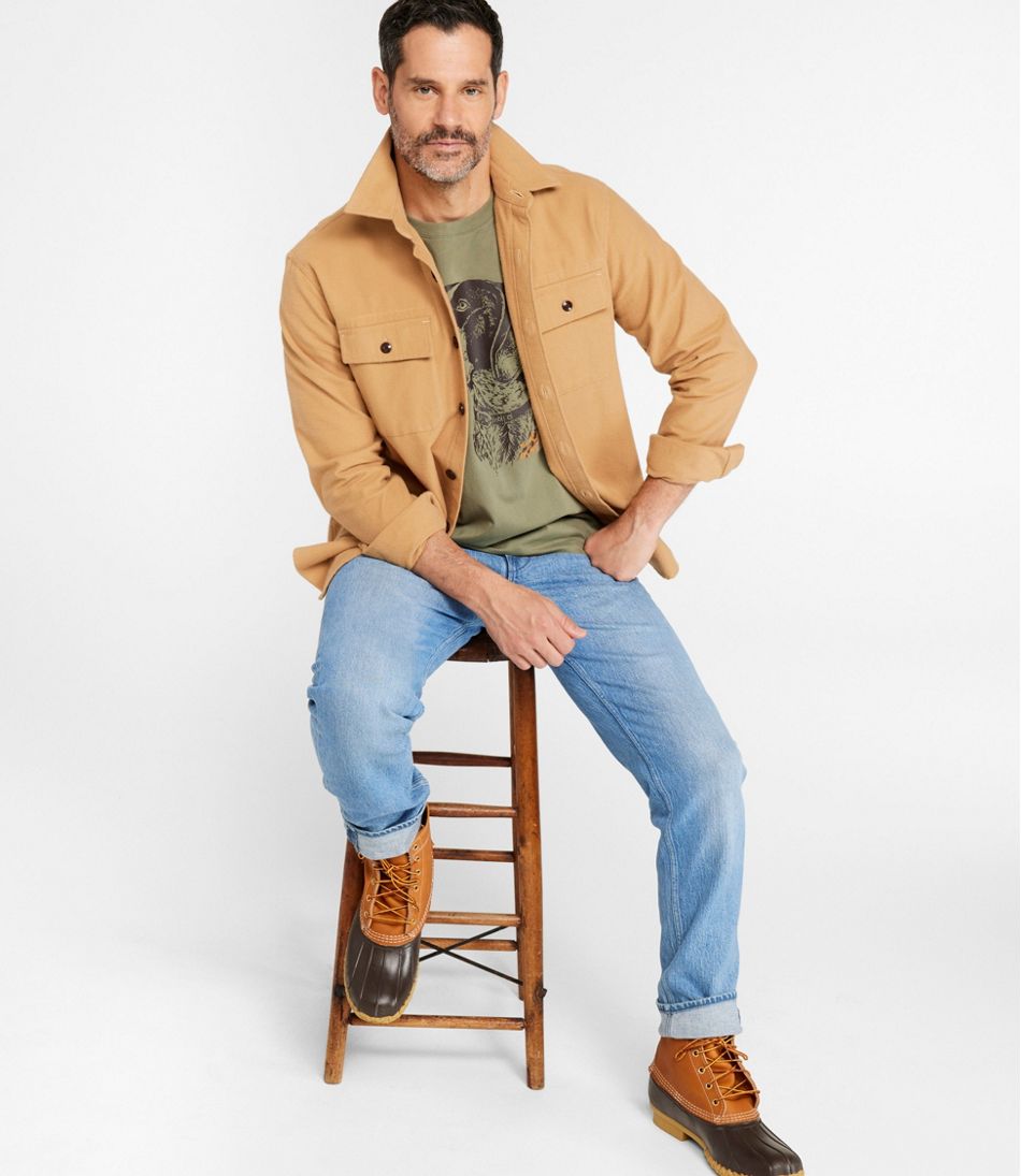 L.L.Bean Men's Signature 1933 Chamois Cloth Shirt, Slim Fit CLOTHING|SALE