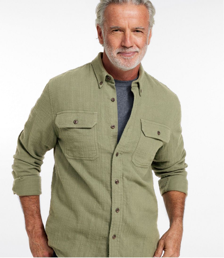 L.L.Bean Men's 1912 Field Flannel Shirt, Slightly Fitted Untucked Fit CLOTHING|SALE