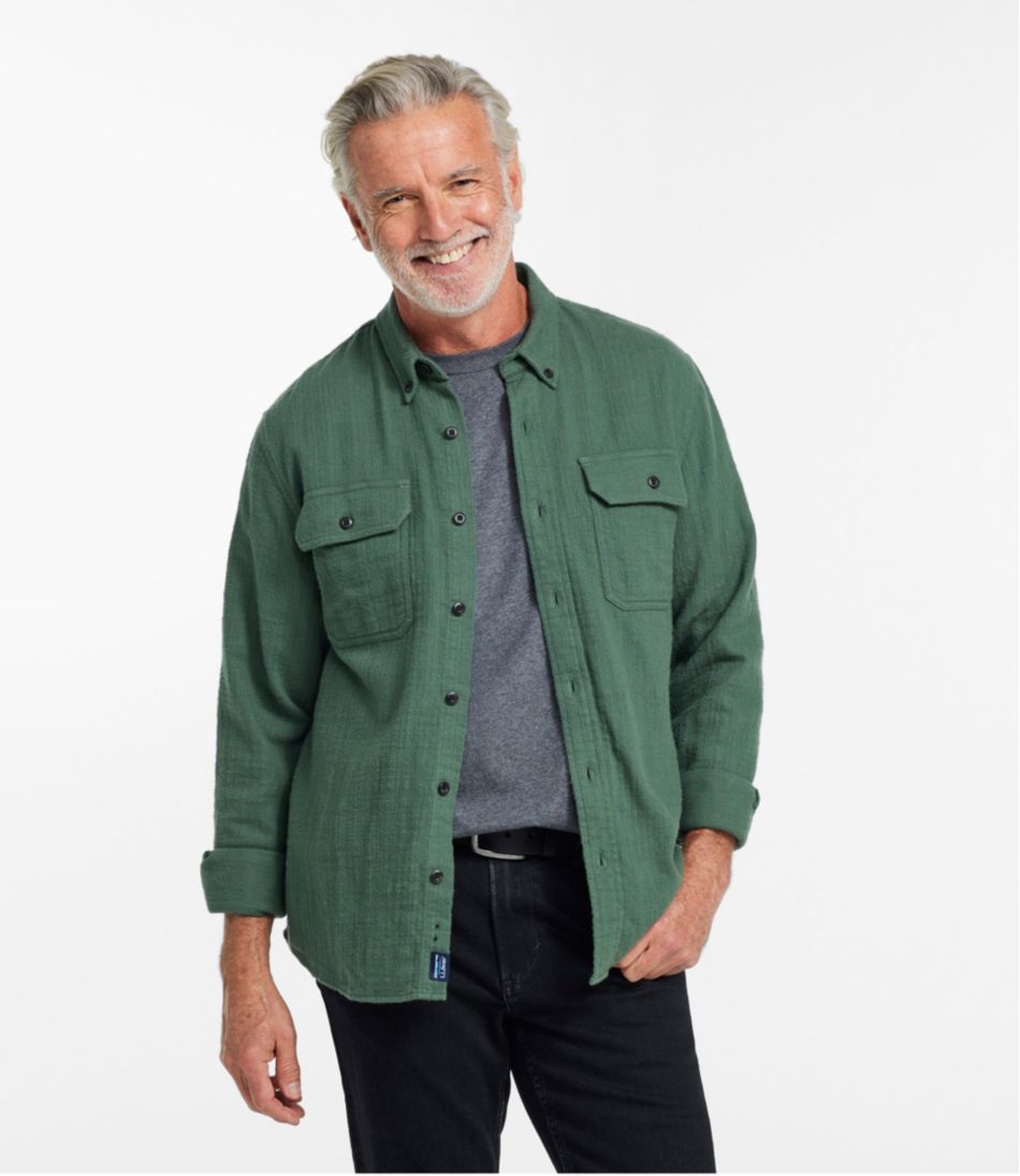 L.L.Bean Men's 1912 Field Flannel Shirt, Slightly Fitted Untucked Fit CLOTHING|SALE