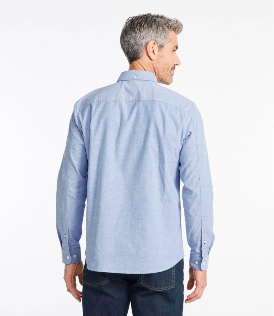 L.L.Bean Men's Comfort Stretch® Oxford Shirt, Slightly Fitted Untucked Fit CLOTHING|SALE
