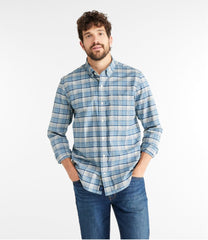 L.L.Bean Men's Comfort Stretch® Oxford Shirt, Traditional Untucked Fit, Plaid CLOTHING|SALE
