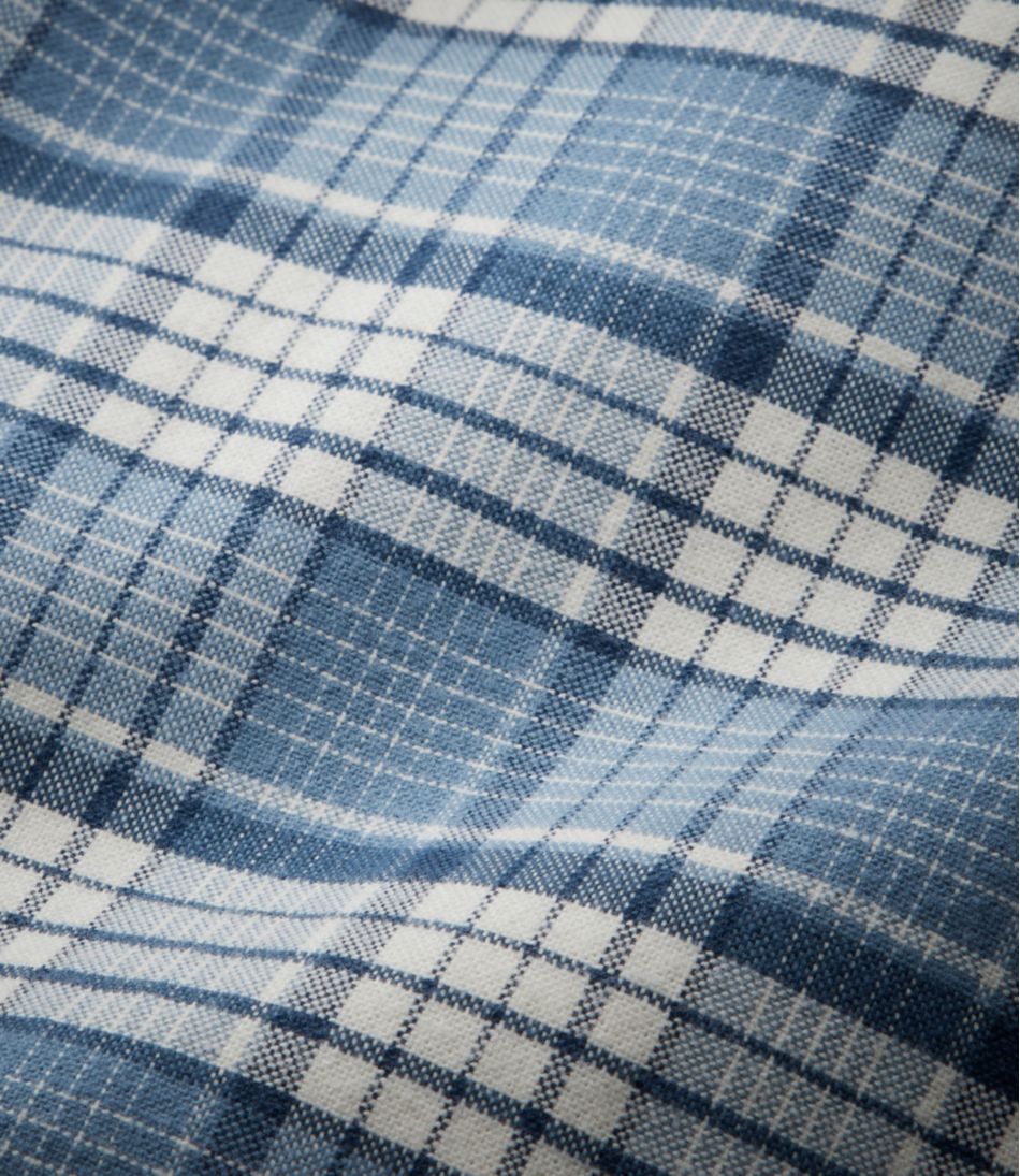L.L.Bean Men's Comfort Stretch® Oxford Shirt, Traditional Untucked Fit, Plaid CLOTHING|SALE