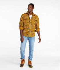 L.L.Bean Men's Signature 1933 Chamois Cloth Shirt, Slim Fit, Pattern CLOTHING