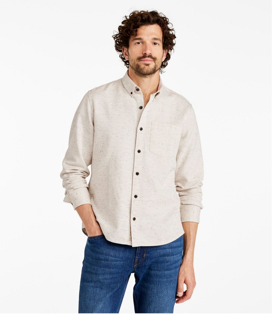 L.L.Bean Men's Signature Donegal Woven Shirt, Long-Sleeve CLOTHING|SALE