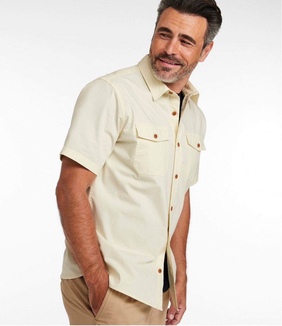 L.L.Bean Men's Riverton Ripstop Shirt, Short-Sleeve, Traditional Untucked Fit CLOTHING|SALE