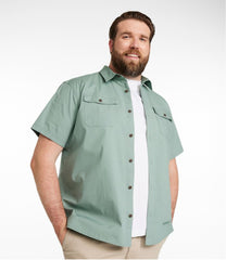 L.L.Bean Men's Riverton Ripstop Shirt, Short-Sleeve, Traditional Untucked Fit CLOTHING|SALE