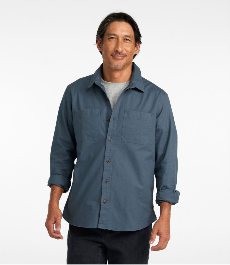 L.L.Bean Men's BeanFlex® Twill Shirt, Slightly Fitted Untucked Fit, Long-Sleeve CLOTHING|SALE