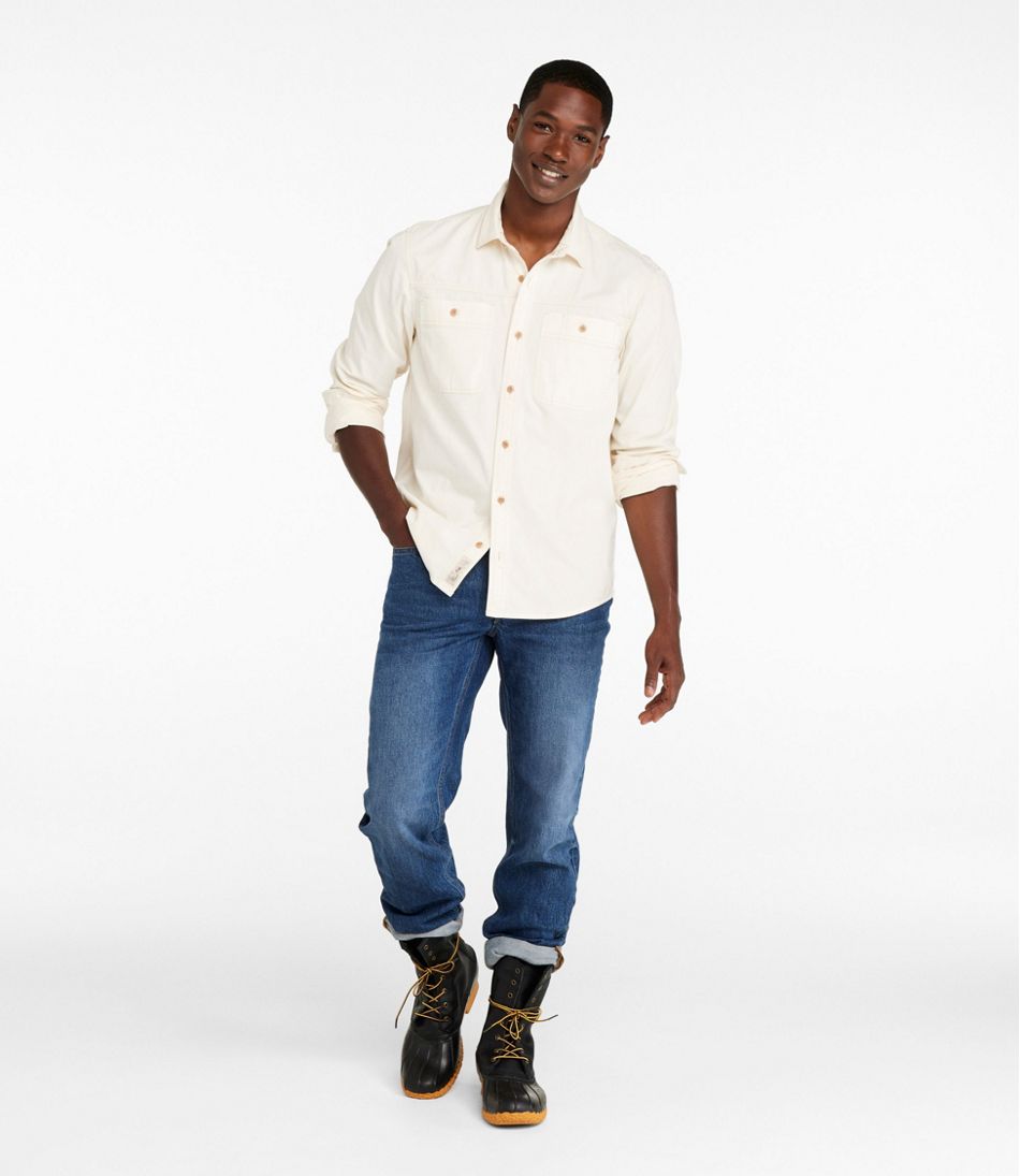L.L.Bean Men's Signature Washed Field Shirt, Slim Fit CLOTHING