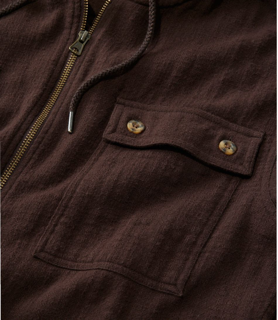 L.L.Bean Men's 1912 Field Flannel Shirt, Hooded, Slightly Fitted Untucked Fit CLOTHING|SALE