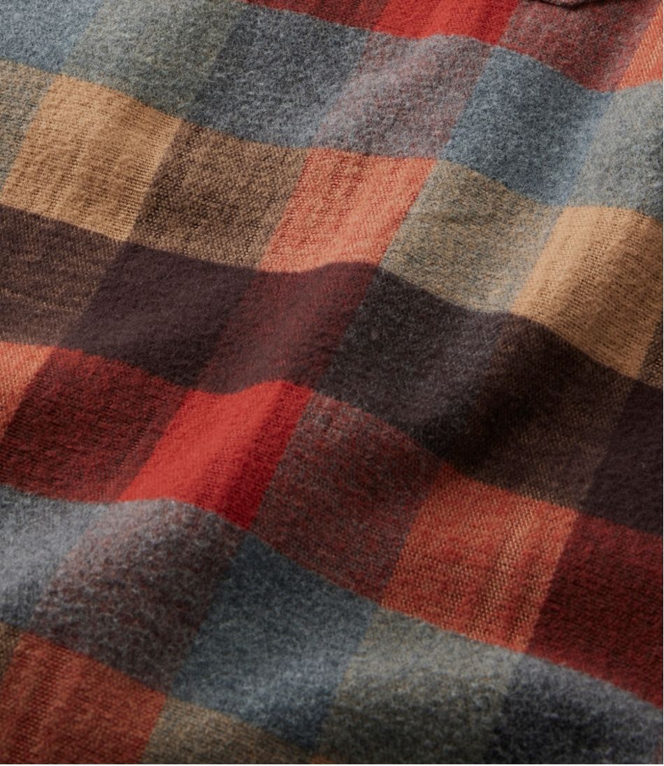 L.L.Bean Men's Chamois Shirt, Slightly Fitted, Plaid CLOTHING|SALE