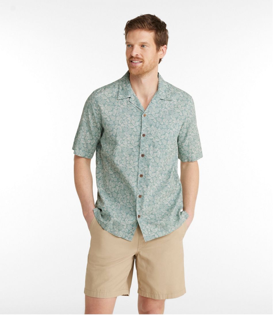 L.L.Bean Men's Tropics Shirt, Short-Sleeve Print CLOTHING|SALE