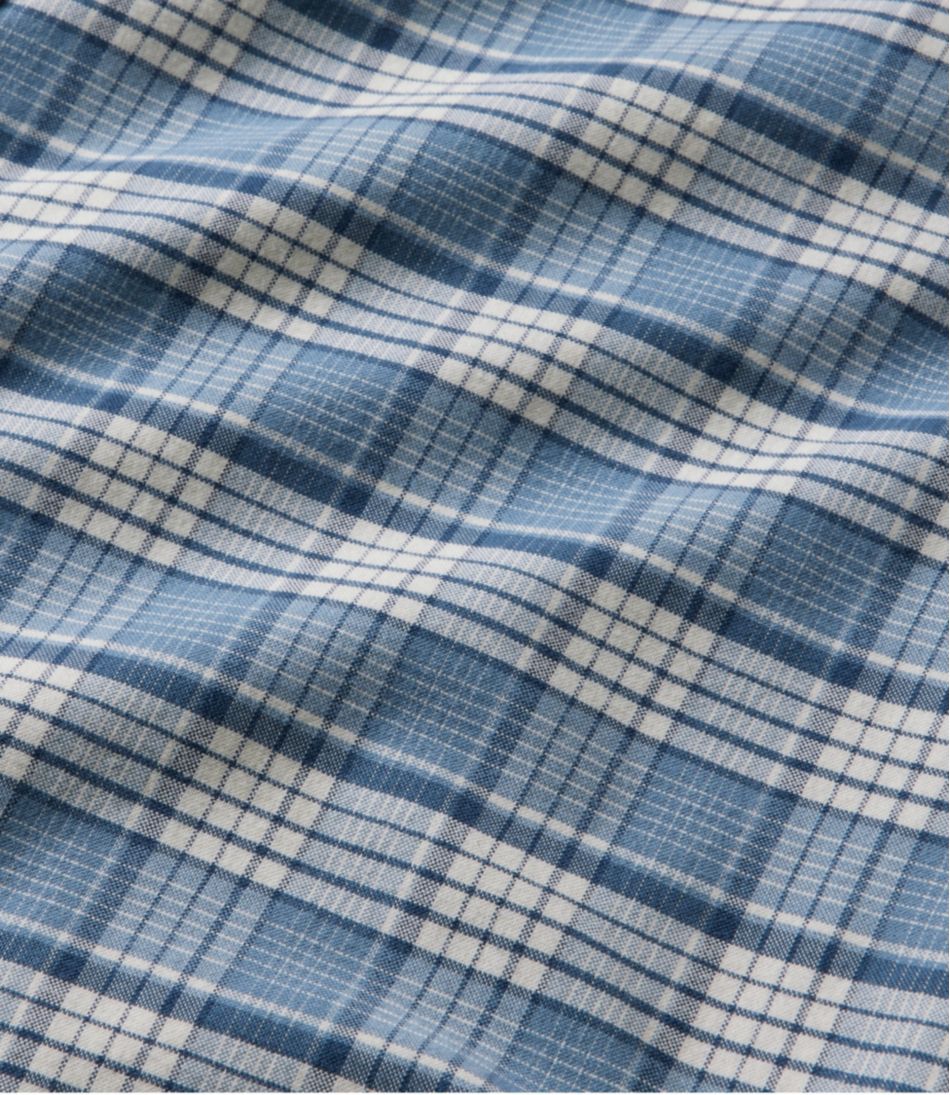 L.L.Bean Men's Comfort Stretch® Oxford Shirt, Slightly Fitted Untucked Fit, Plaid CLOTHING|SALE