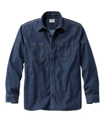 L.L.Bean Men's BeanFlex® Denim Shirt, Traditional Untucked Fit CLOTHING|SALE