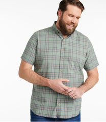 L.L.Bean Men's Stonecoast Hemp Shirt, Short-Sleeve, Slightly Fitted Untucked Fit CLOTHING|SALE