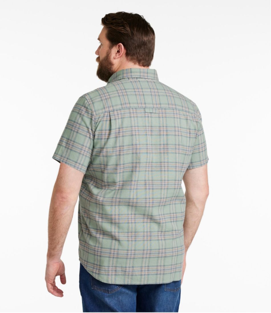 L.L.Bean Men's Stonecoast Hemp Shirt, Short-Sleeve, Slightly Fitted Untucked Fit CLOTHING|SALE