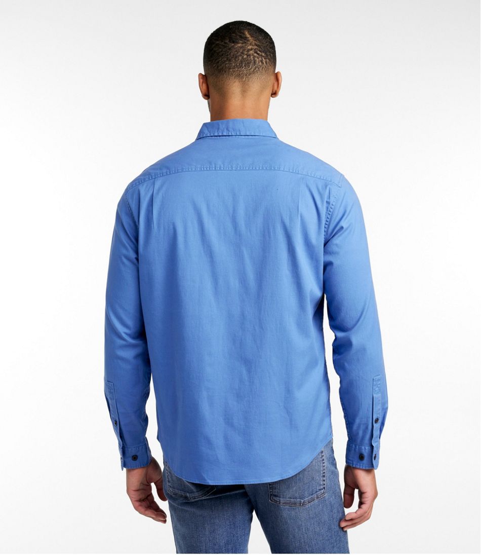 L.L.Bean Men's Lakewashed Twill Shirt, Traditional Untucked Fit CLOTHING|SALE