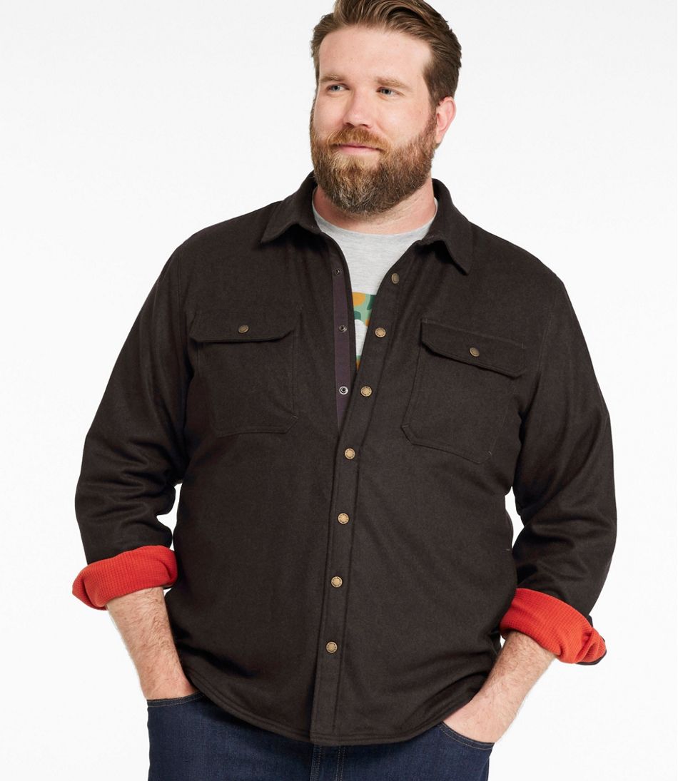 L.L.Bean Men's Maine Guide Lightweight Lined Wool Field Shirt CLOTHING|OUTDOOR EQUIPMENT