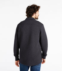 L.L.Bean Men's Quilted Sweatshirts, Snap Overshirt CLOTHING|SALE